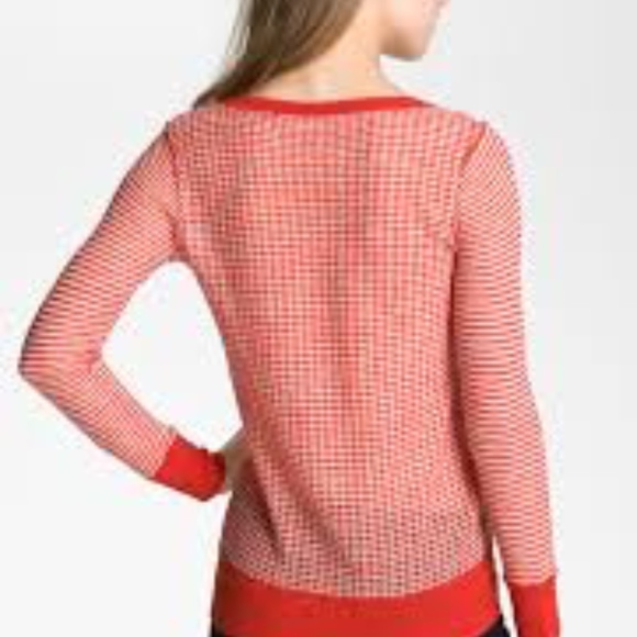 Joie Aimee Alpaca Sweater - Orange & White - Picture 2 of 8